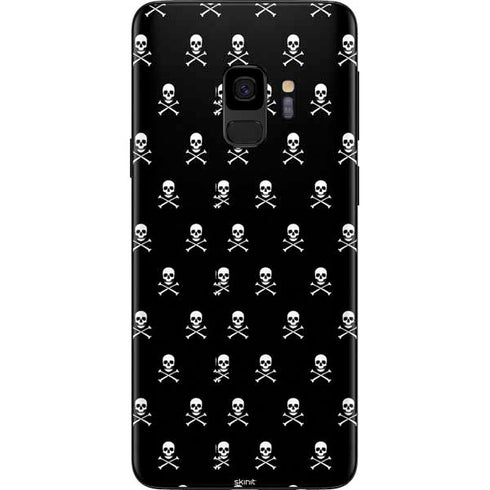 Skull and Crossbones (white) Galaxy S9 Skin